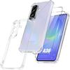 Case for Samsung Galaxy A36 with 2 Tempered Glasses, 4 Reinforced Corners Protection Transparent Silicone