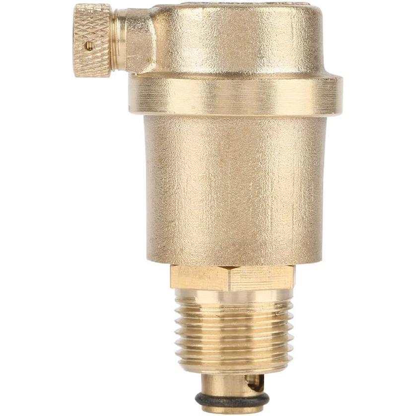 Automatic Air Vent Valve, G1/2 Brass DN15 Automatic Vent Valve for Solar Water Heater Pressure Relief Valve