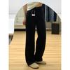 New Plus Size Black Wide Leg High Waist Jeans for Women - Slimming, Loose Drapey Fit, Autumn Wear