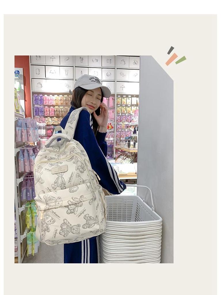 Korean Style Women's Lightweight Large Capacity Backpack for Students