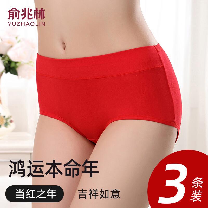 YUZHAOLIN Women s High-Waist Cotton Antibacterial Briefs XXL175/80A