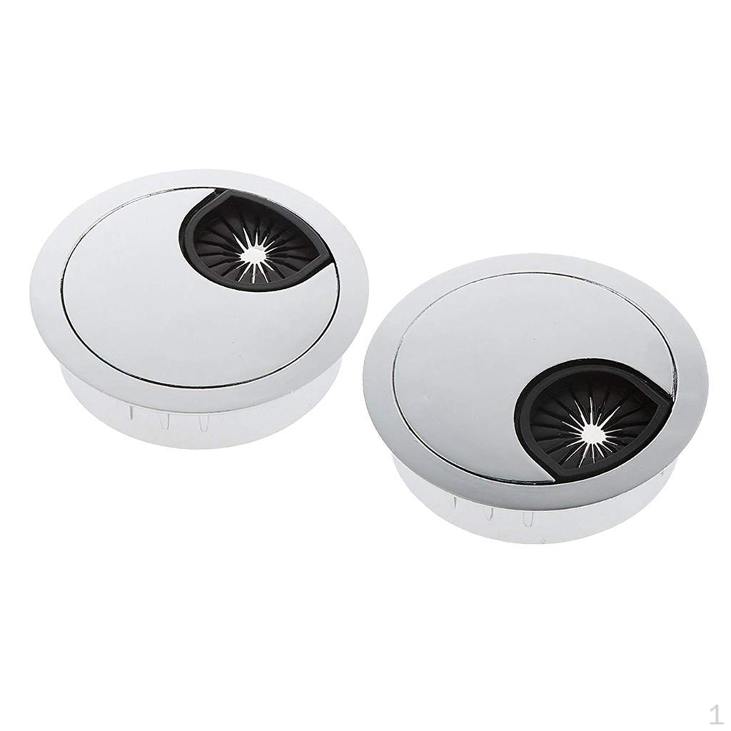 Pack Cable Desk Grommet Cover - 60mm