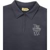 Thisisneverthat × Daniel Johnston Collaboration FW25 H.Y.L.A. Half Zip Sweatshirt Faded Navy Embroidered Loose Fit Long Sleeve Polo DN253TSWHA01-FNA