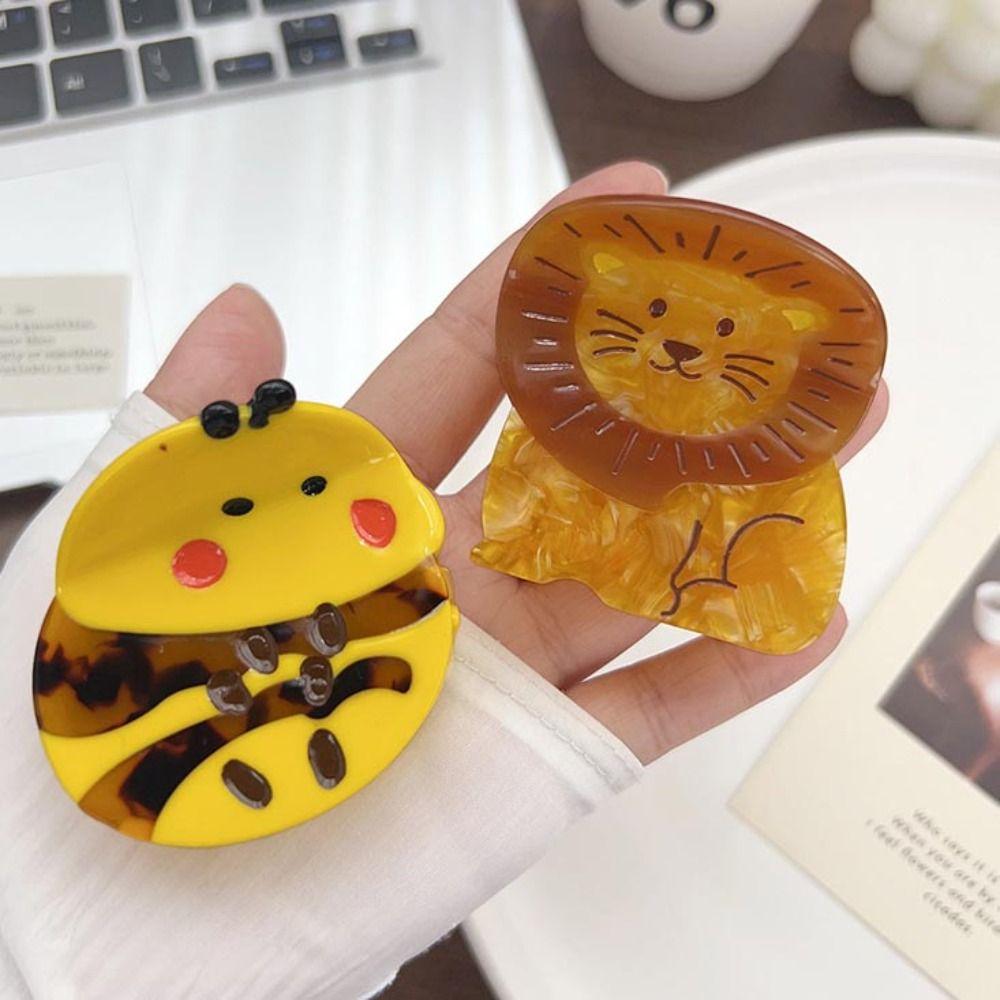 

Korean Style Acetic Acid Animal Hair Claw Turtle Cartoon Hair Crab Clip Headdress