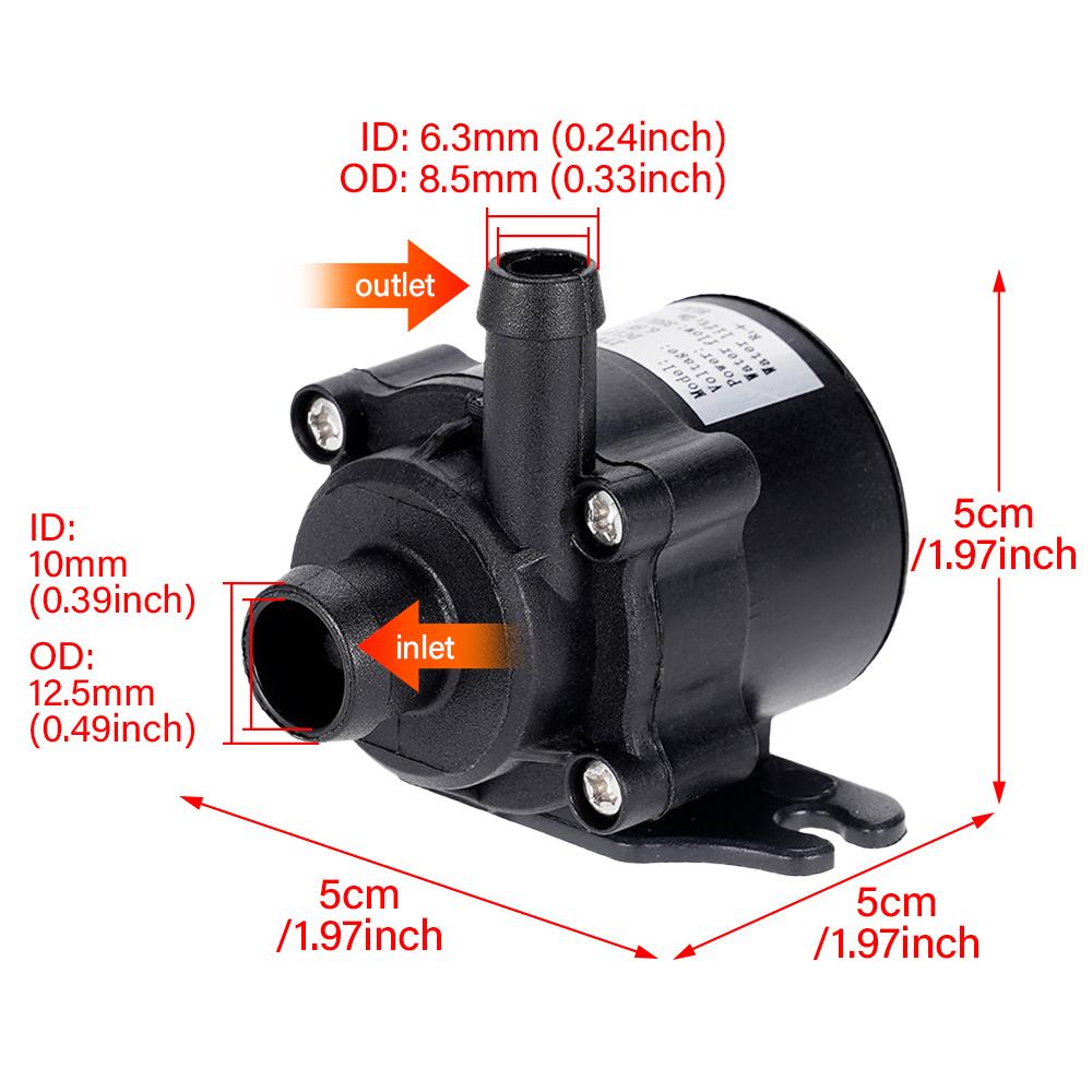 DC12V Ultra-quiet Home Portable Brushless Motor Submersible Water Pump Mini Silent for Fountains Garden Irrigation