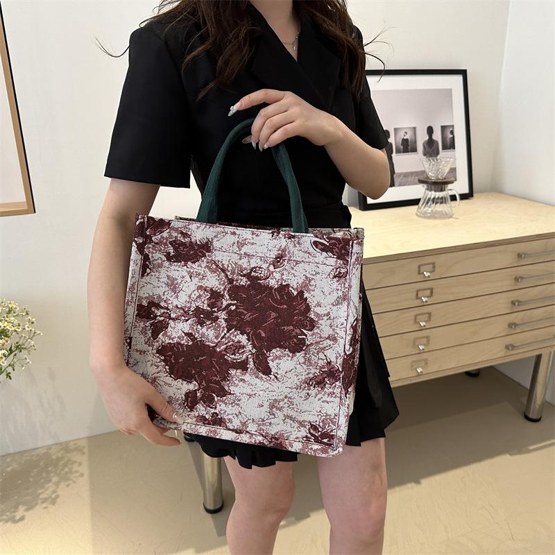 Große Kapazität Bedruckte Tasche für Damen Neue Mode Damen-Umhängetasche für die Uni Pendeln Einfache Lässige Pendler-Tragetasche