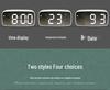 Multi-Function LED Mirror Alarm Clock with Makeup Mirror, Battery or Plug-In Options (Model: 0711-0712)