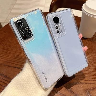 Transparent Case For Xiaomi Mi 10T 12T 13T 14 13 12 Lite Poco X5 X6 Pro M6 Redmi Note 13 12 12S 11 11S 10 Pro 13C 12C 10C K70 K60 Ultra Silicone Cover