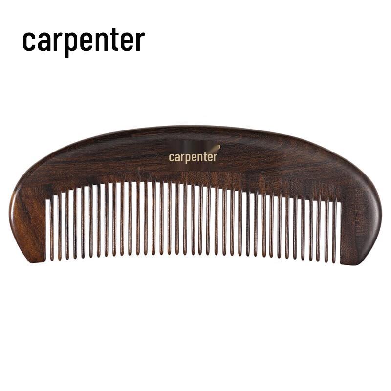 Tan Mujiang Solid Wood Fine-Tooth Comb