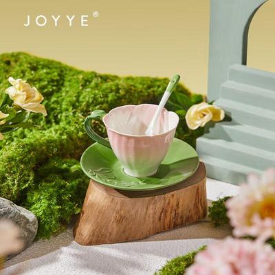 JOYYE Unterglasur Keramiktasse und Untertasse Geschenkset