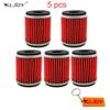 5pcs Fuel Oil Filter HF140 KN140 For YAMAHA WR250F WR450F WR250X WR250R YFZ450X YFZ450R GAS EC250 Dirt Motor Bike Motorcycle