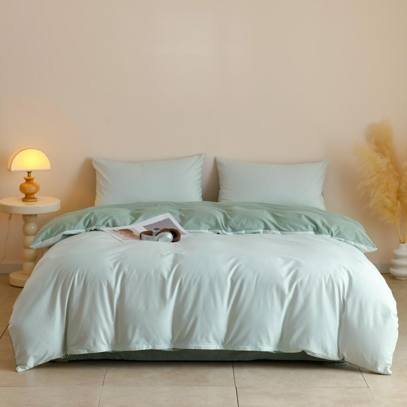 100% Egyptian Cotton 3 Piece Duvet Cover Set with 2 Pillowcases Single Double Queen King Size