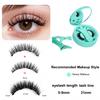 Handmade Reusable Full Strip Magnetic Eyelashes No Glue Needed Easy to Wear Waterproof Soft Magnetic False Eyelashes