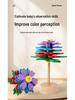 Creative Wooden Rotating Flower Decompression Toy