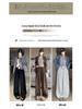 2025 Autumn/Winter European Cotton Velvet Wide-Leg High-Waist Drape Pants for Women