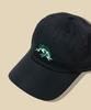 [go slow caravan] 342902 Twill Embroidered BB Cap, Black, Free Size
