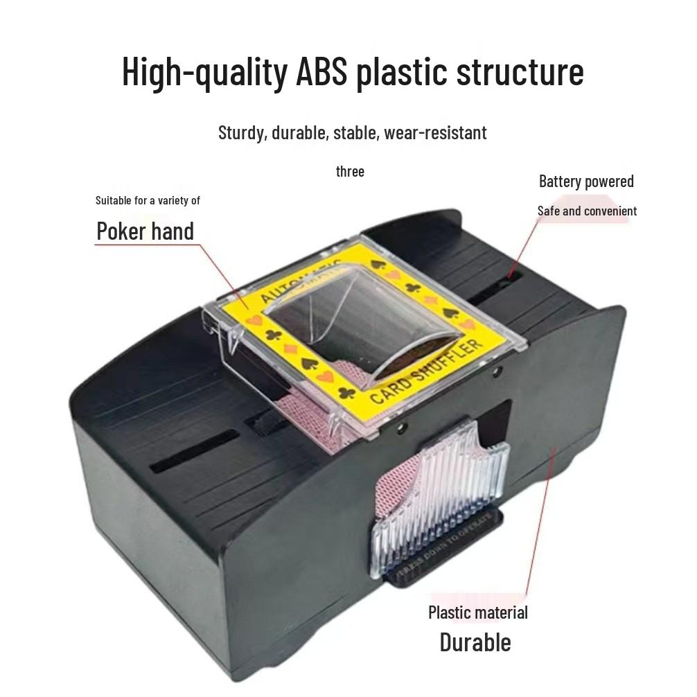 New Shuffler: Automatic 2-4 Deck Card Shuffler - Perfect for Three Kingdoms Tabletop Games