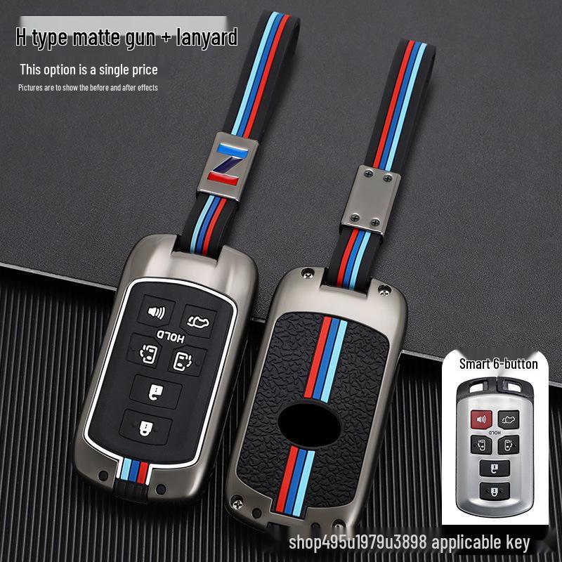 High-Grade Zinc Alloy Key Case for Imported Sienna - Durable, Stylish Buckle Design for Men