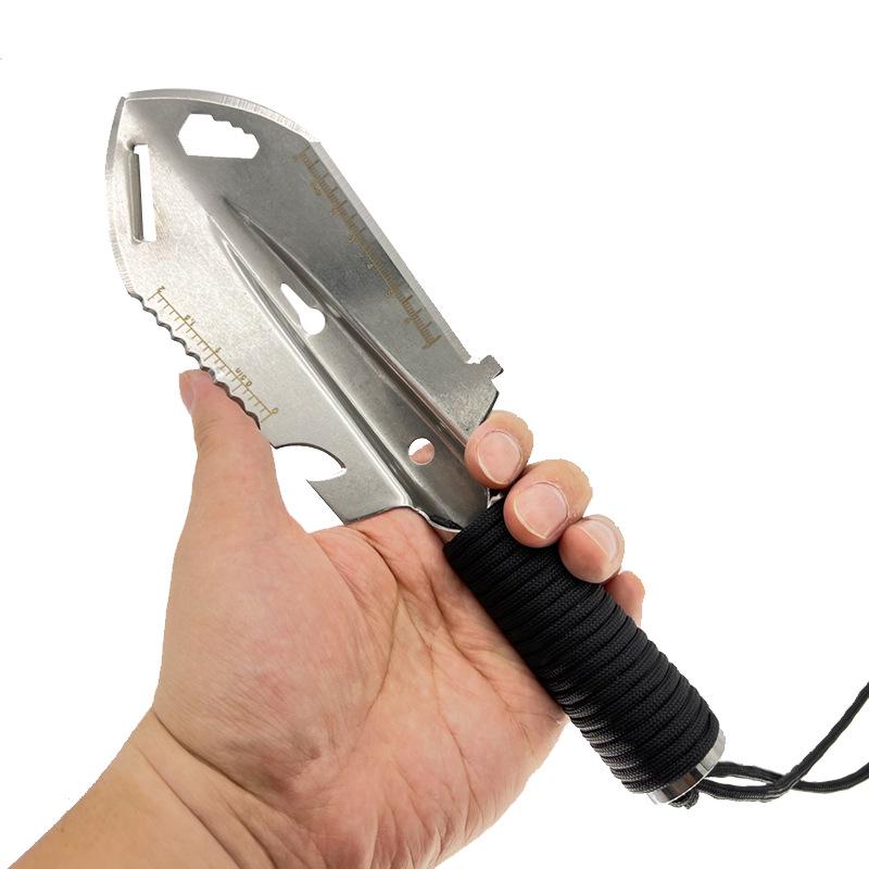 Multi-Functional Portable Stainless Steel Camping Shovel for Gardening and Digging