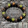 Festive Gifts Tiger Eye Black Onyx Green Prehnite And Smoky Quartz Beaded Bracelet Fashion Jewelry Daily Wear Simple Versatile Accessory