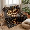 Leopard Heart Luxury Frame 1 Theme blanket Lightweight Warm Flannel Blanket Decorative Throw Blanket for Home Decoration