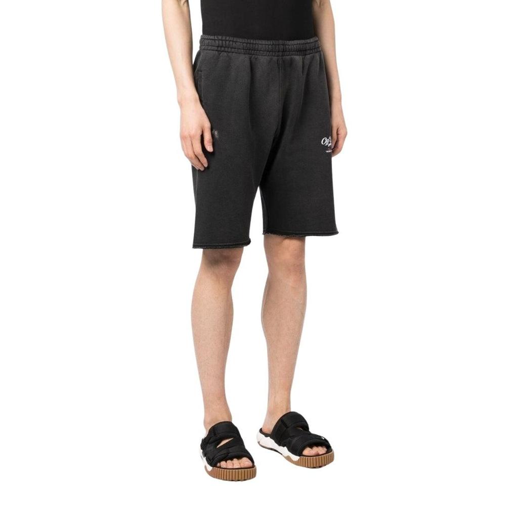 Off-White Unisex Adult Wave Off Sweat Shorts