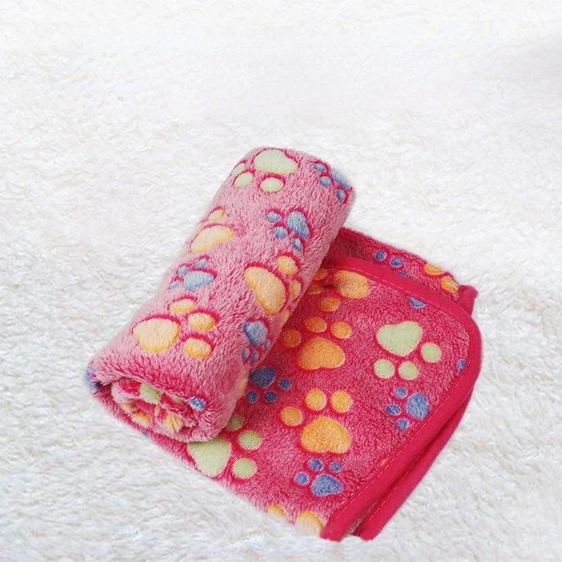 Soft Fluffy Pet Blanket Winter Warm Dog Blanket Cute Pet Bed Sheet Warm and Comfortable Cat and Dog Cushion Blanket Pet Supplies