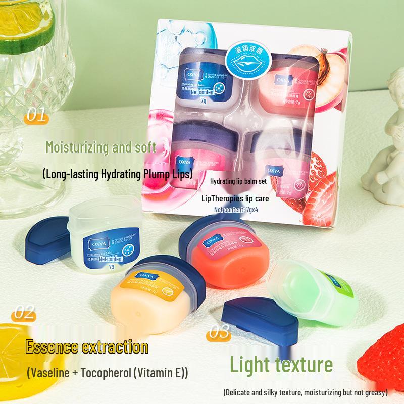 Balsam de buze și luciu de buze OXYA original: Balsam de buze hidratant, anti-îngheț