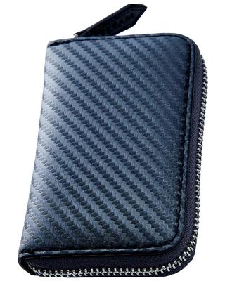 Credit Card Card Genuine Large Skimming Bellows [STREAM] [Beauty & Toughness] Case, Holder, Leather, Capacity, Men's, Women's, Prevention, (Carbon