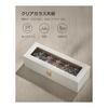 SONGMICS Watch Case, 6 Pieces, PU Watch Storage, Collection Case, with Transparent Window, Watch Box, Accessory Storage, Stylish, Father's Day Gift,