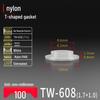 T-Shaped Nylon Gasket Ring Screw Shaft Sleeve with Concave-Convex Insulation Pad M2