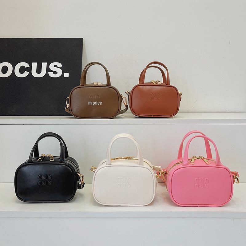 Retro Einfarbige Buchstaben Handtasche & Umhängetasche für Kinder - Vielseitiges Eltern-Kind-Münzfach