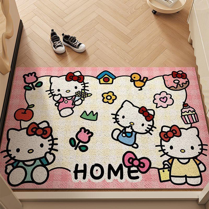 Hello Kitty Non-Slip Cartoon Floor Mat - Cuttable Door Entrance Doormat
