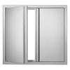 BBQ Access Door, 660x610 Mm Double Outdoor Kitchen Door, Stainless Steel Flush Mount Door, Wall Vertical Door with Recessed Handles , for BBQ Island,
