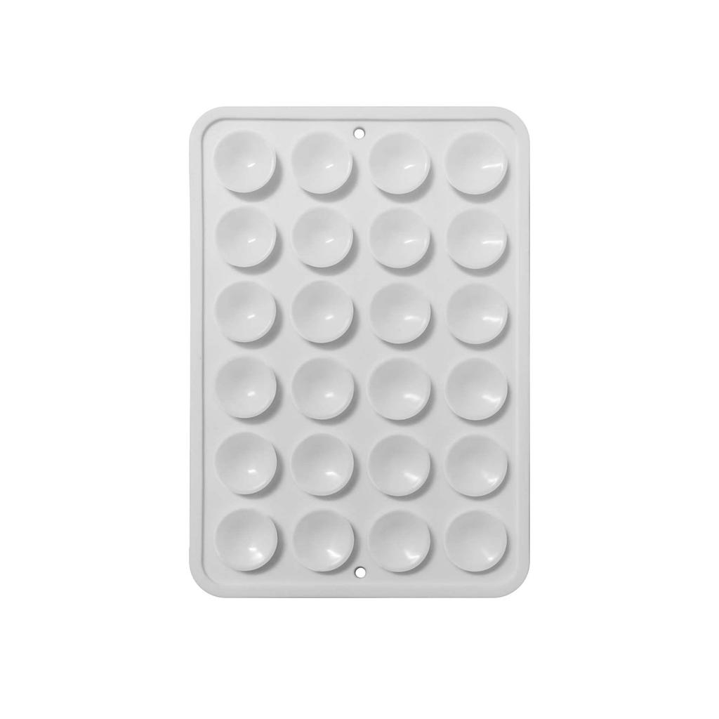 Black Silicone Anti-Slip Phone Stand: 24 Portable, Minimalist Suction Cup Stickers