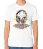 Colourful Melting Headphones T-Shirt Music DJ Festival Graphic Unisex Tee