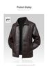 Plus Size Men's Korean Style Lapel PU Leather Jacket - Autumn Collection