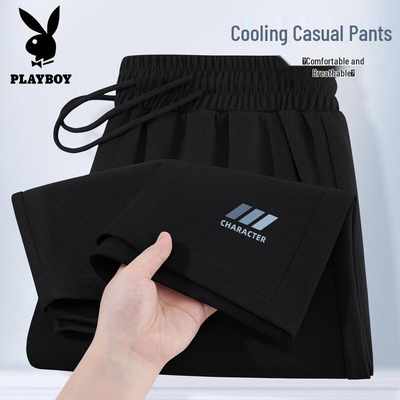 

PLAYBOY Men s Waffle Casual Shorts L