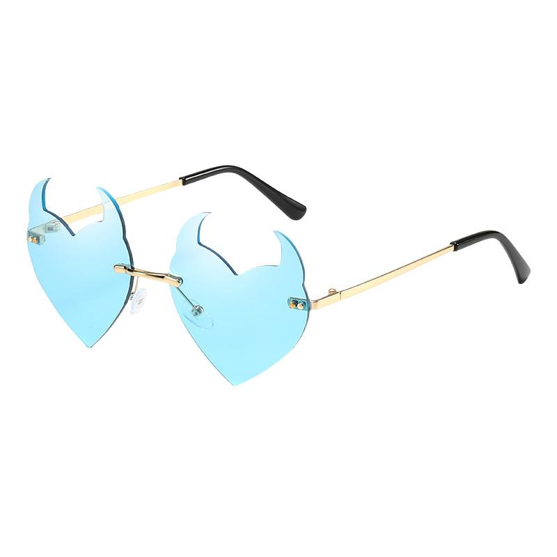 Trendy Stylish Irregular Sunglasses For Parties And Festivals With Uv380 Protection