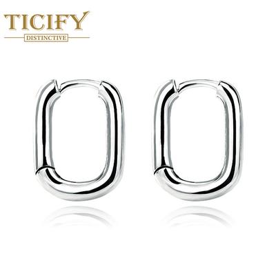 New U-shaped Earrings for Women, Fashionable, Simple Geometric Earrings, Personalized Forest-style Trinkets, Hollow Ring Earrings