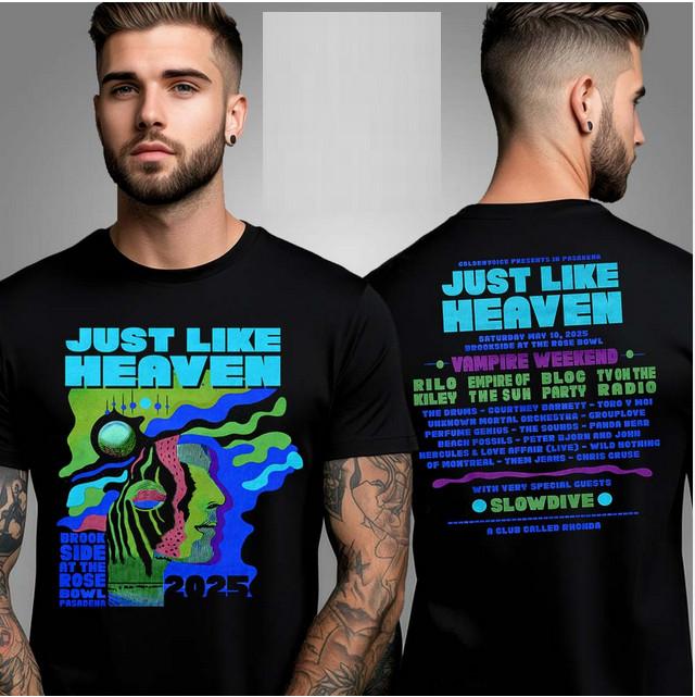 

Just Like Heaven Time Space Line Up 2025 Two Side Unisex T-Shirt 3XL