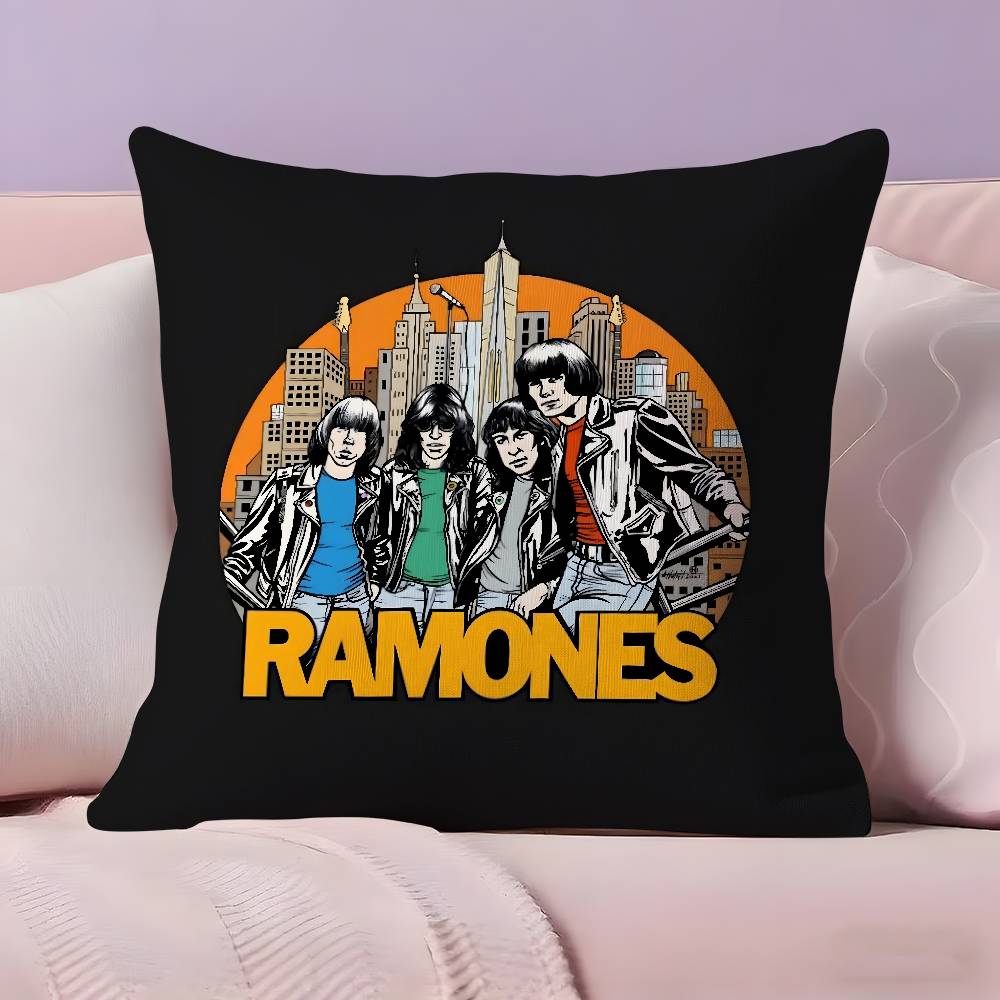 Rockband R-Ramones Kuddfodral Ultramjukt Hudvänligt Tyg Molnliknande Komfort & Dold Dragkedja