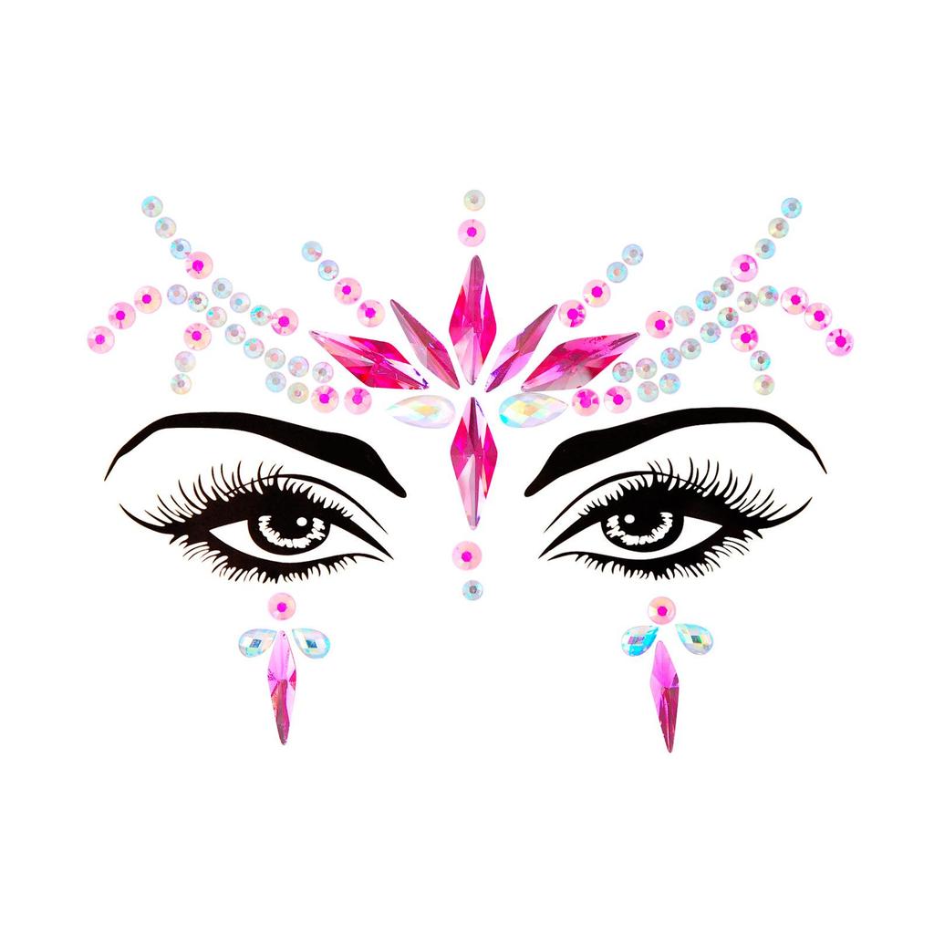 Crystal Tattoo Sticker Glitter Eyeliner Eyebrow Makeup Face Eyes Diamond Temporary Tattoo Rock Rhinestone 3D Eyeliner Stickers