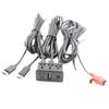 Portable Car Android Navigation Machine AUX Panel TYPE-C+RCA Input Double USB+AUX Interface Panel Extension Cable Adapter Panel