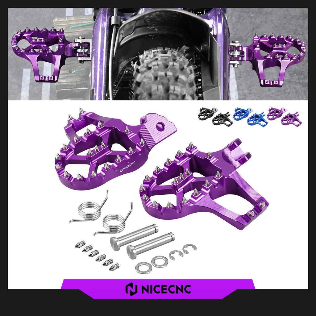 NICECNC For 2024 2023 Surron Light Bee X Extended Foot Pegs Lean Footrest Kit For Sur-Ron Light Bee S L1E Segway X260 2017-2024