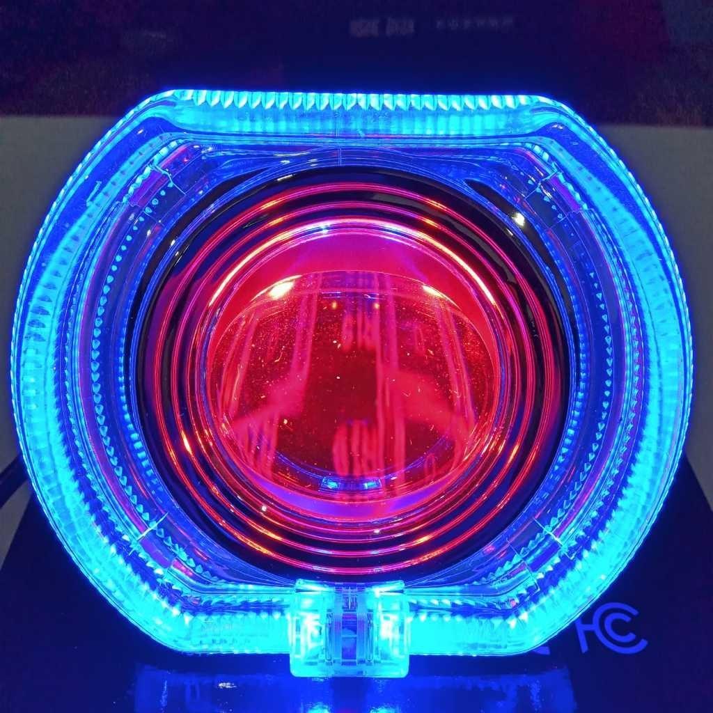 

Автомобільний Мотоциклетний Яскравий Світлодіодний Прожектор Мотоциклетна Протитуманна Фара Переднє Світло Blue+Red