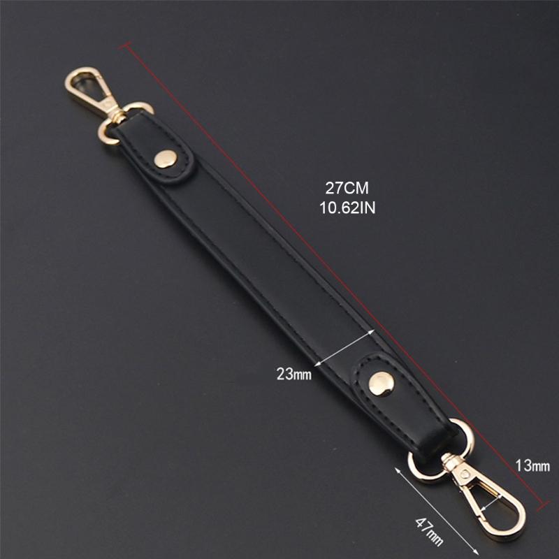Correas de Cuero PU para Bolso Asa de Bolso Reemplazo Correa Corta de Bolso 27 cm de Longitud 1.3 cm de Ancho con Hebillas de Aleación de Zinc