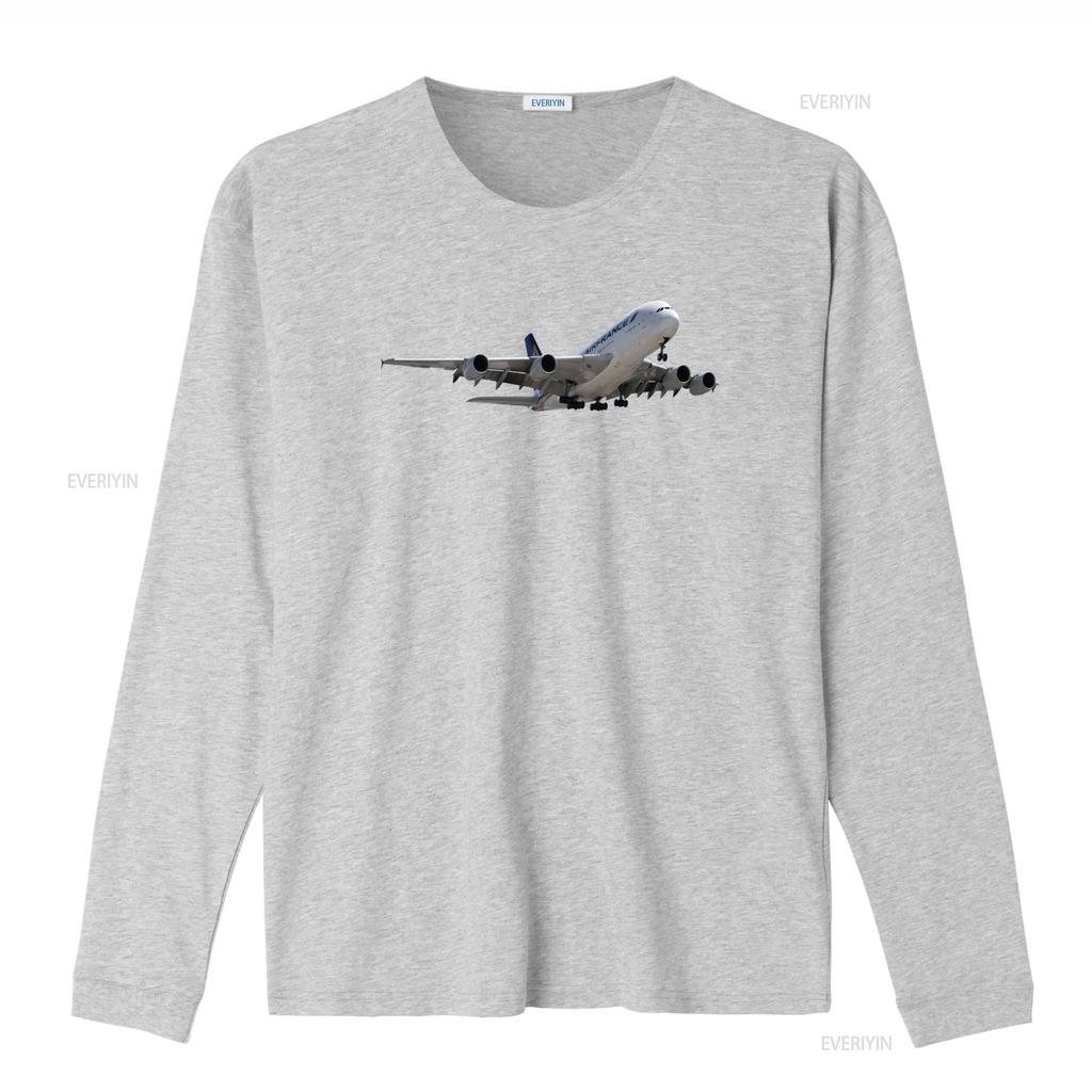 Air France Airbus A380 Flugzeug T-Shirt für S M L XL XXL vintage gewaschen atmungsaktiv homme Unisex Designer Kleidung
