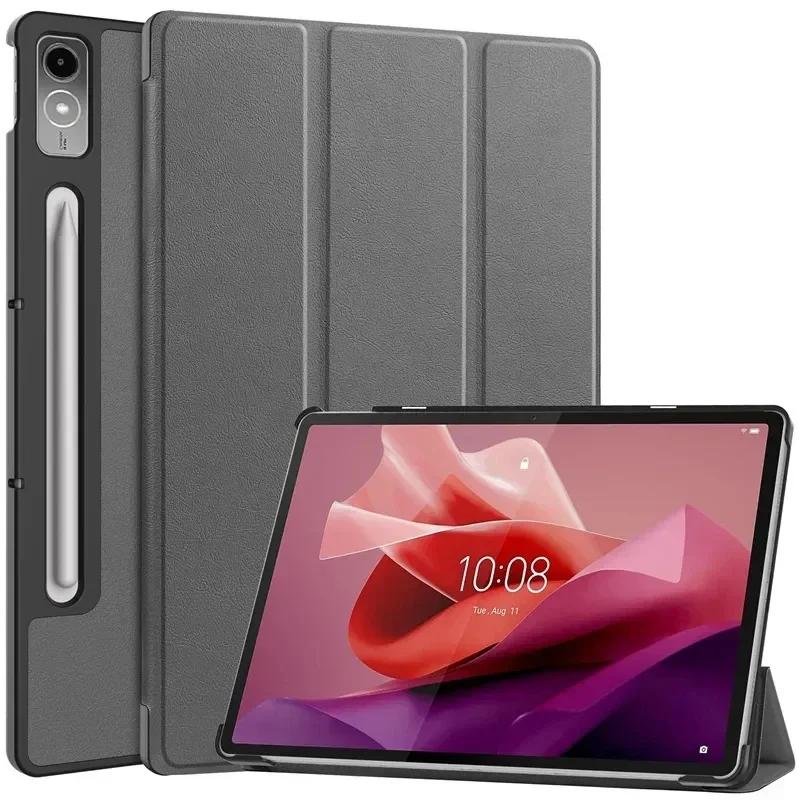 Case for Lenovo Tab P12 12.7 Lightweight Tri-Folding Stand Leather Tablet Cover for Xiaoxin Pad Pro 12.7 P11 P11Pro P12 2023
