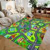 Interactive Colorful  City Road Map Carpet Playroom Living Room Bedroom  Non Slip Floor  Educational Toy Gift
